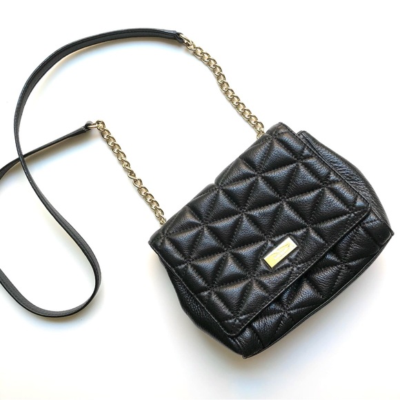 kate spade Bags Kate Spade Black Crossbody Bag Diamond Quilted